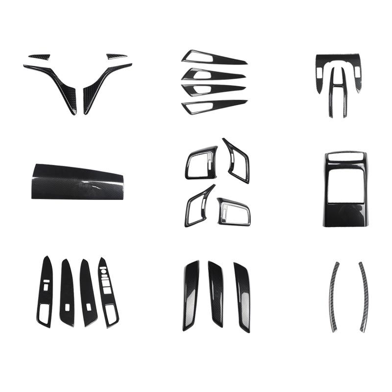 17-20 Avancier Steering Wheel Air Vent Carbon Fiber Peach Wood Interior Trim