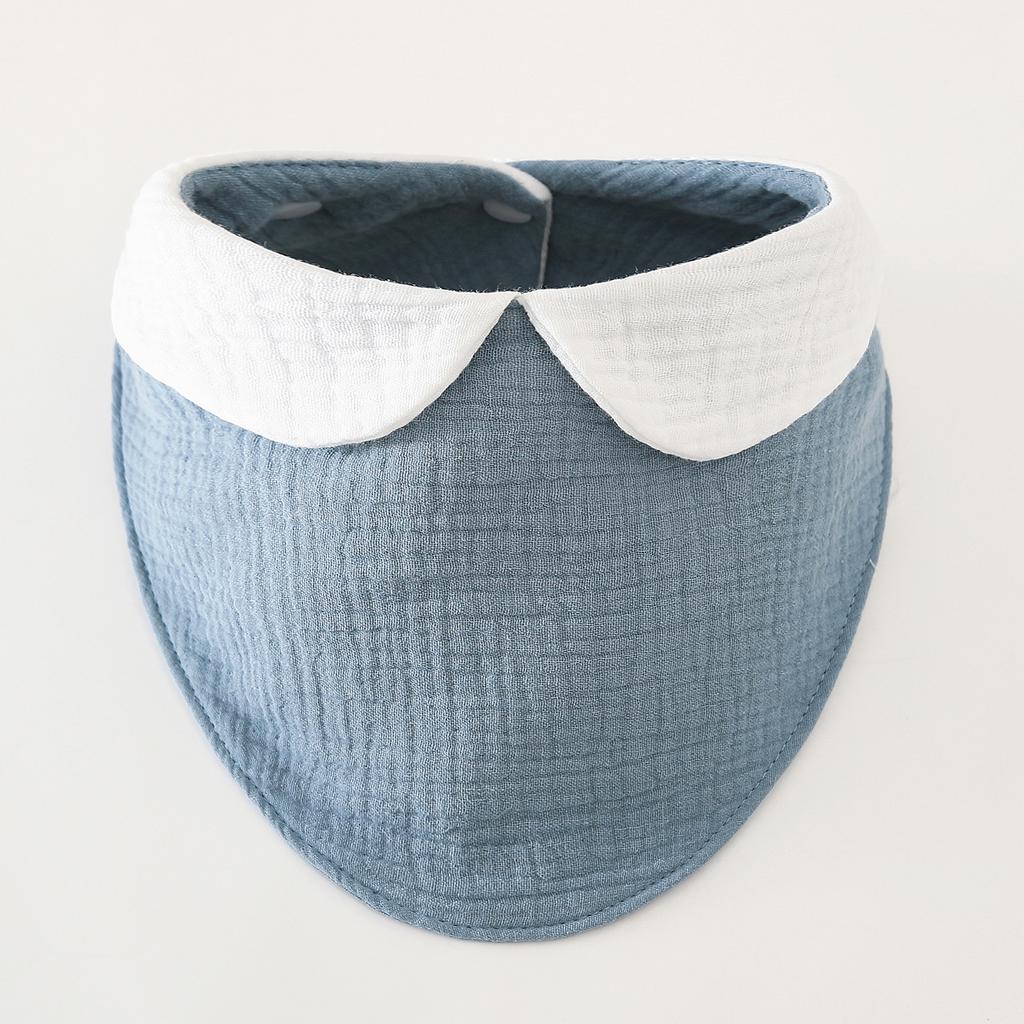 Pure Cotton Solid Six-layer 360 Rotatable Baby Feeding Bibs Toddler Saliva Towel Infant Gauze Baby Bib Feeding Baby Accessories