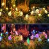 LED Outdoor Solar Mushroom Lights Garden Decor Jellyfish Sway Light Waterproof Patio Landscape Pathway Yard Lamp