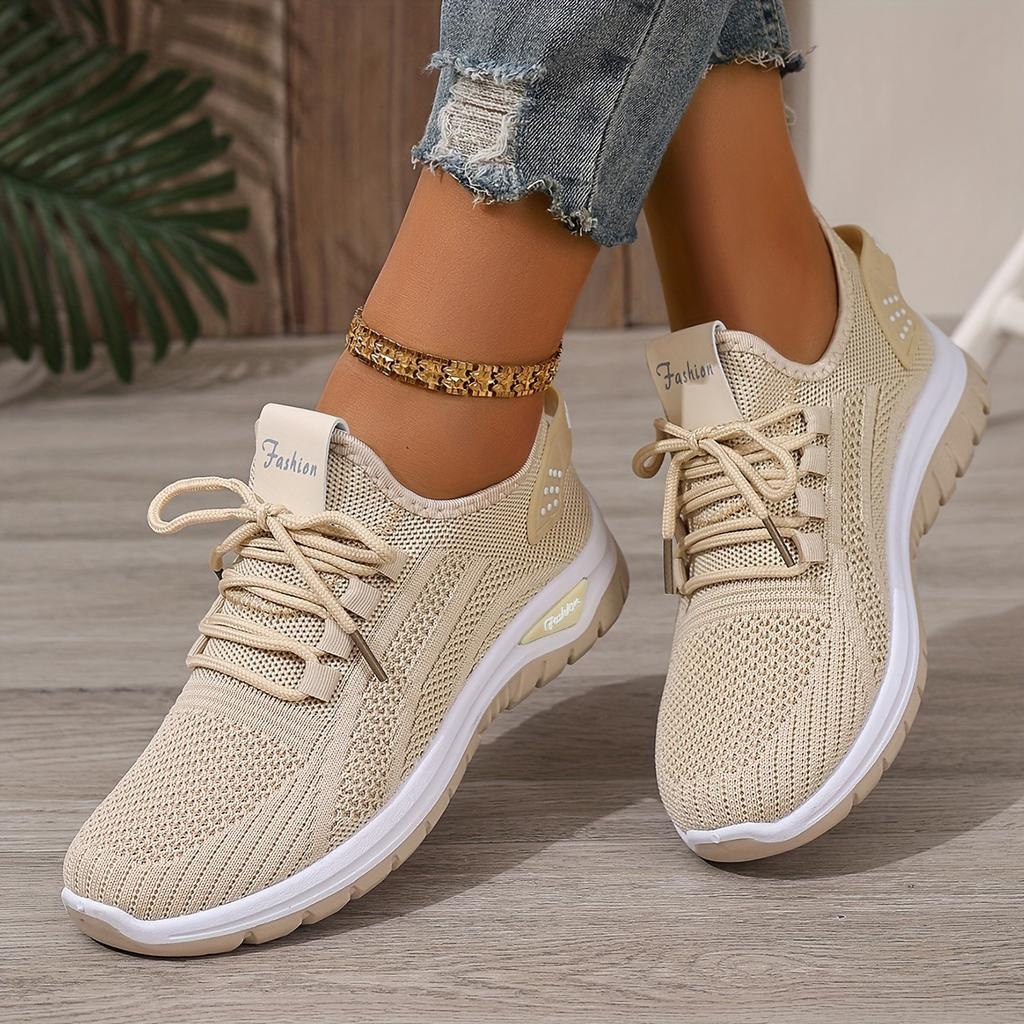 New Style Flying Woven Versatile Shoes for Women Summer New Style Fashion Casual Sports Shoes Mesh Single Shoes Women's Shoes