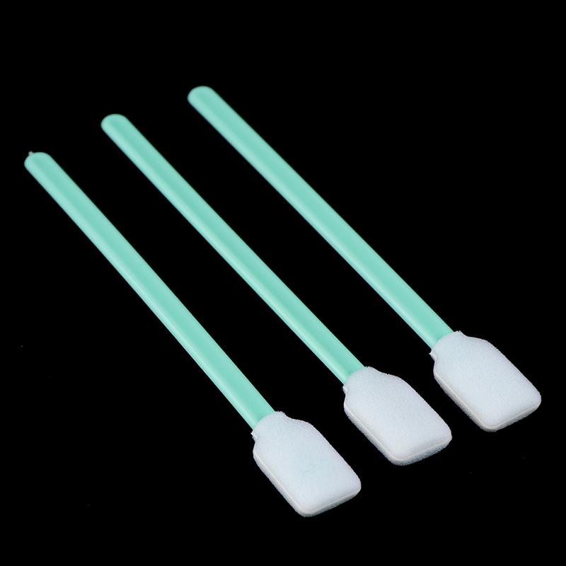 100 st skumtoppade lösningsmedelsrengöringssuddpinnar Bläckstråleskrivare Swabs Kamera Snabbt