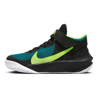 Team Hustle D10 FlyEase GS Czarne Jasny Świerk Volt Dziecięce Sneakersy Teal Ledwo-Volt DD7303-012