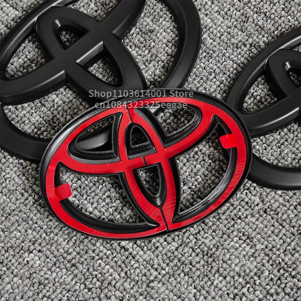 Toyota Car Logo Covers for Front And Rear - Compatible with Camry Corolla 4runner RAV4 Tacoma Highlander - Custom Fit Vehicle Lo