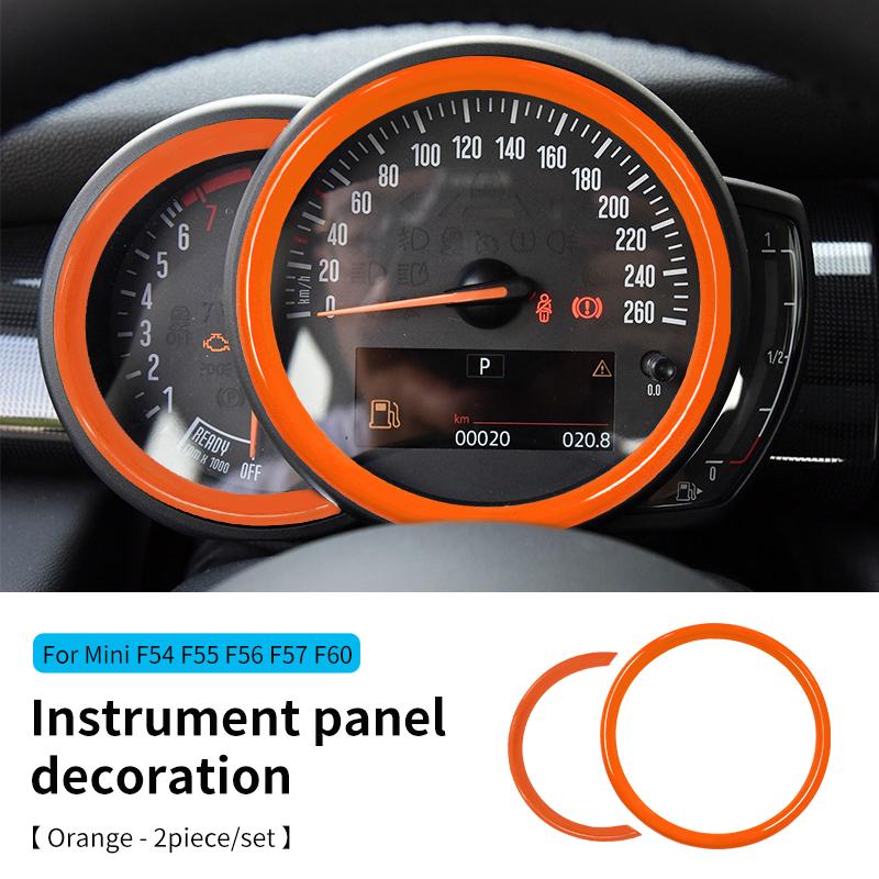 

Car Tachometer Decoration Cover For MINI Cooper S F54 F55 F56 F60 Countryman Dashboard Panel Frame Cover Trim Car Accessories оранжевый