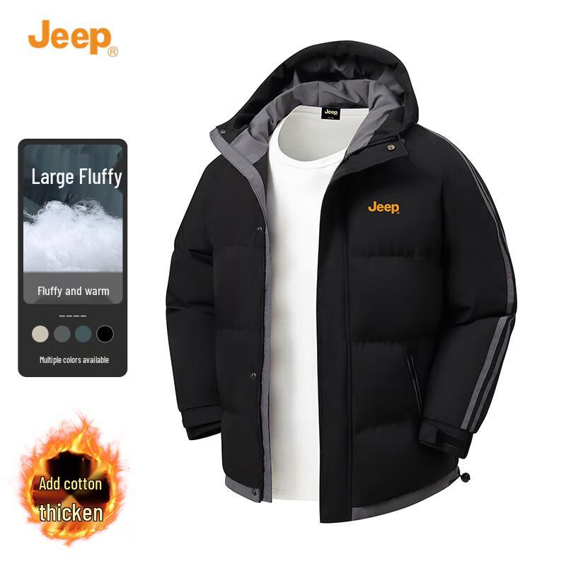 JEEP Men's Hooded Padded Winter Jacket