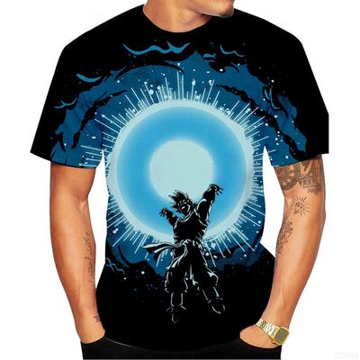 Sommer Trend Mode Neuheit 3D-Druck Anime-Druckmuster Bequem Lässig Kurzarm-T-Shirt