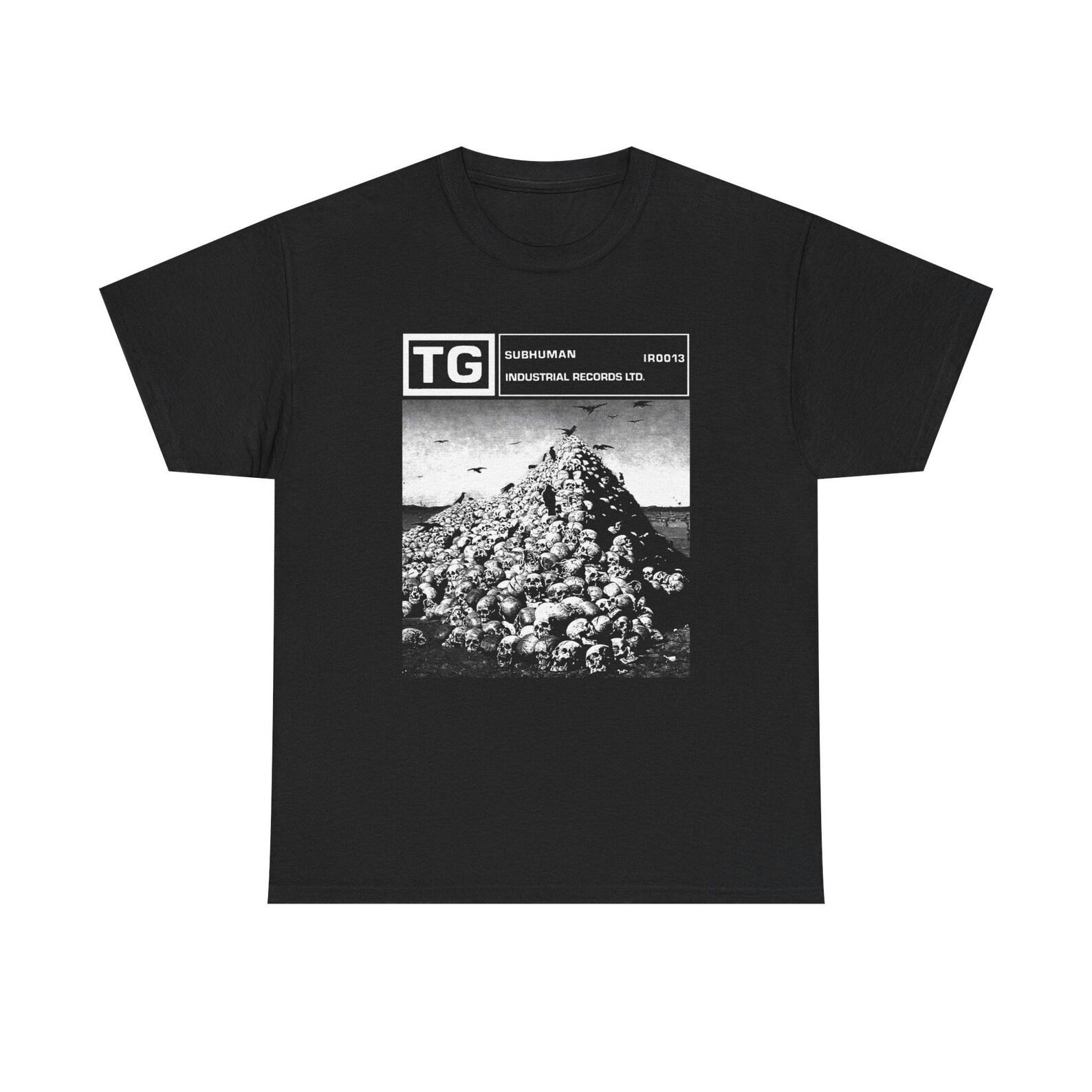 Throbbing Gristle Subhuman Shirt, Industrial Music Band Tee, Vintage Experital Noise Rock T Shirt, TG Industrial Records Fan Gift 100