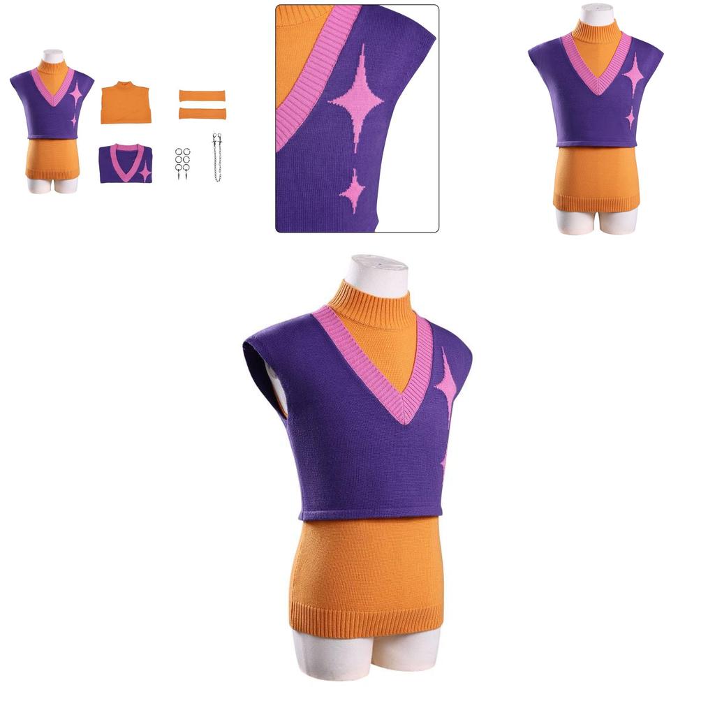 Kpop Demon Hunters Cosplay Costume With Polyester Fabric For Anime Game Role Play