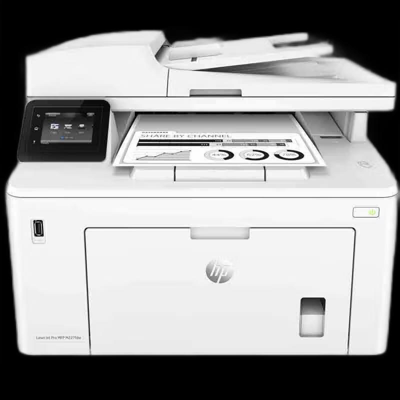 HP M227fdw Wireless Black & White Laser All-in-One Printer CN plug (adapter included)