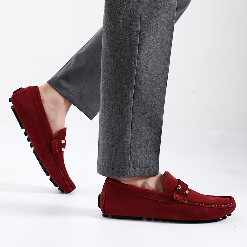Fashion Shoes Men Casual Shoes Fashion Men Shoes Big size fuzzy Men Loafers Moccasins Slip on Men Flats Male Driving Shoes Bean Boots