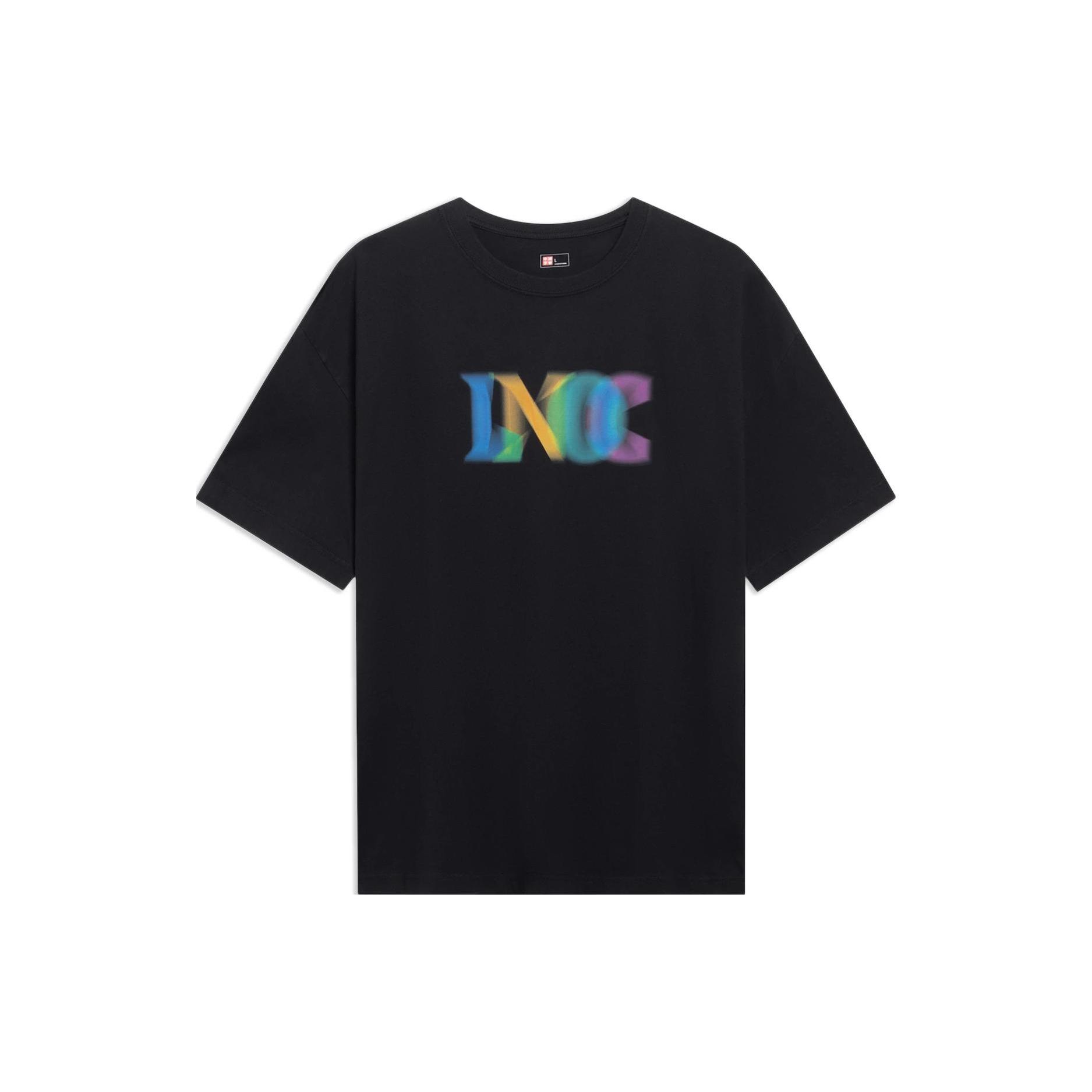 Li-Ning Graphic T-shirt Black Men s AHST123-2 L
