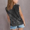 Sommer Rundhals 3D Vintage Floral Bedrucktes Top Modische Lässige Kurzarm Kinder Mädchen T-Shirts