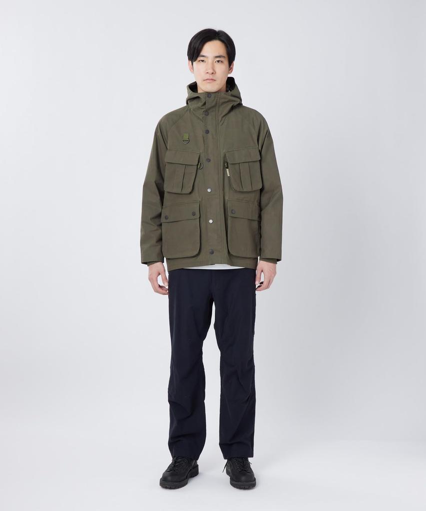 Snow Peak Waxed Cotton Hoodie Size SPTL-JK-26SU904 (Men's/Women's, Olive, M)