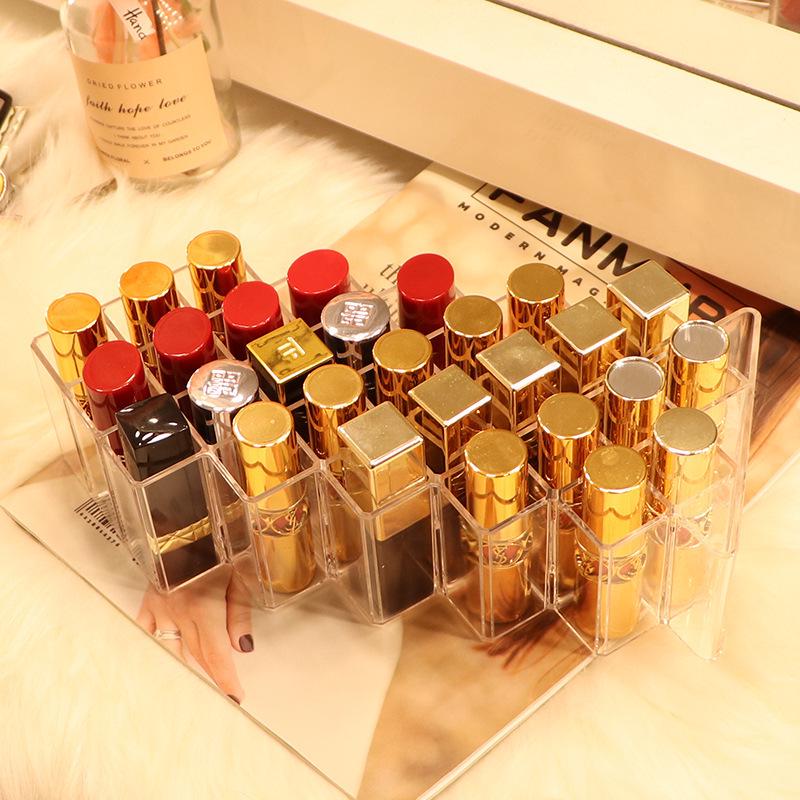 Fish-Shaped Vertical Lipstick Storage Rack - Holds Lip Gloss, Lipstick, and Cosmetics Display.