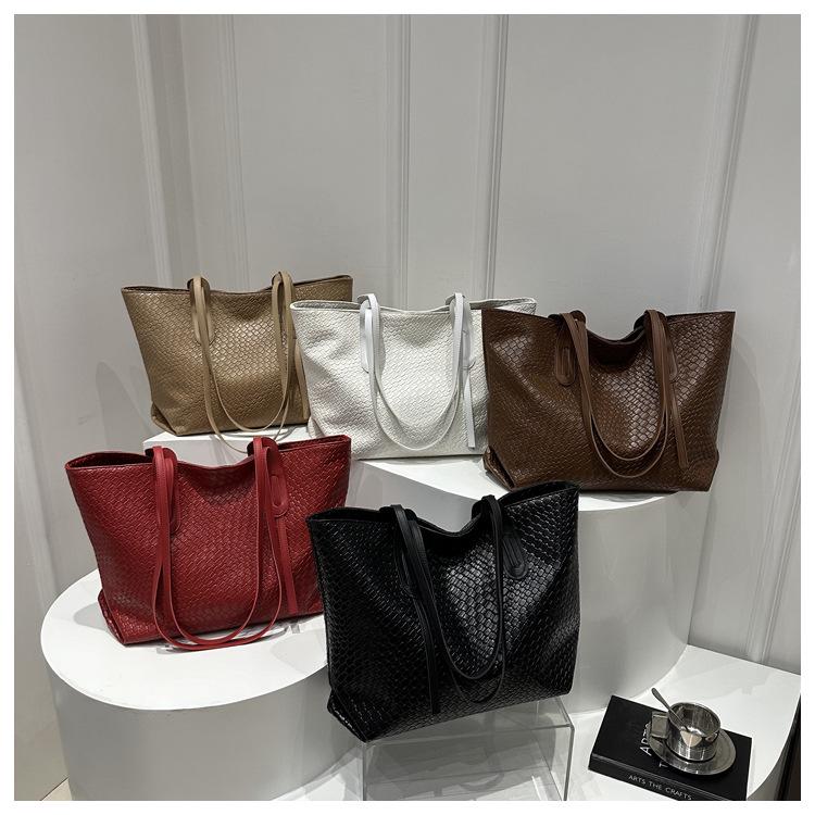 Damska tkana torba tote o dużej pojemności - Nowa moda 2024