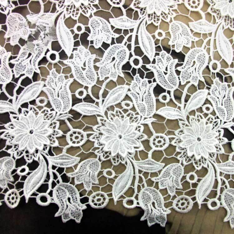 Water-Soluble Lace Full Accessories, Three-Dimensional Hollow Embroidery Cloth, Polyester Silk Embroidery Fabric, Heavy Industry Decal