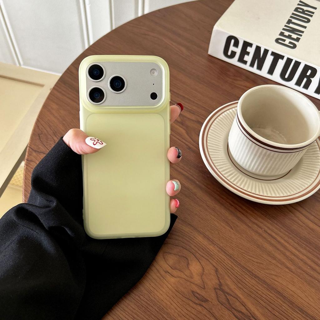 Applicable to iPhone17 Phantom matte mobile phone case Apple 16Pro color transparent TPU anti-drop soft protective case 14 simple