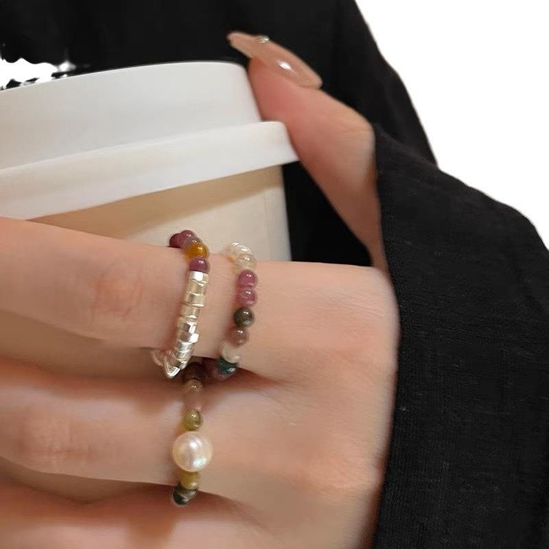Ring - Summer Retro Uncommon Design - Index Fingers Ring - Colorful Beaded Finger Ring