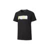 Celebration Graphic Alphabet Printing Short Sleeve Black Men's 586040-01