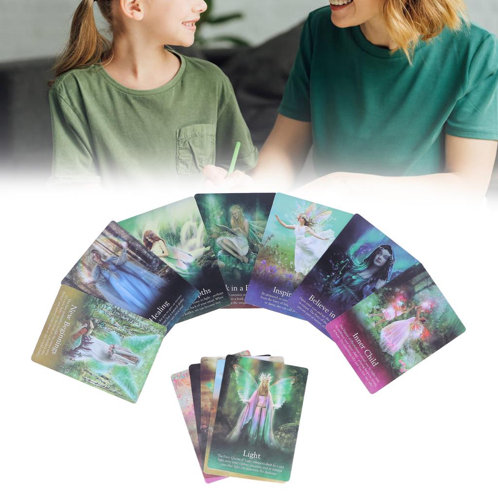 44 Sheets Tarot Deck Exquisite Patterns Perfect Size Fortune Telling Portable Divination Cards for Beginners