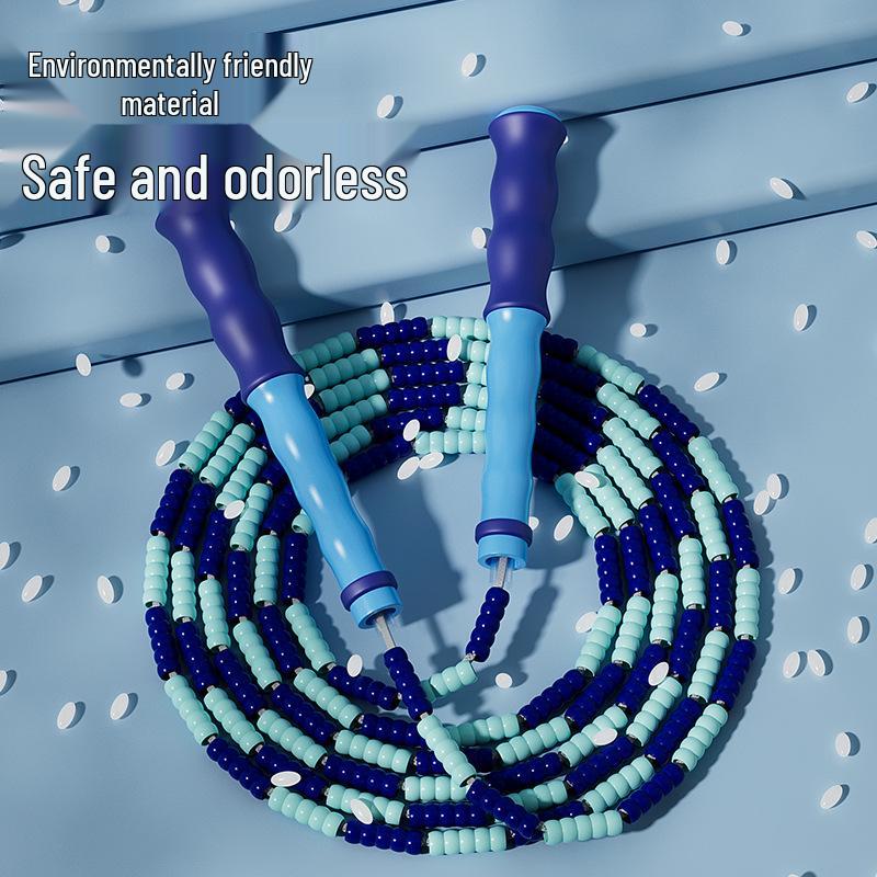 Adjustable Bamboo Jump Rope for Young Beginners - Perfect for Elementary and Kindergarten Students