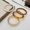 Ingemark 4 Styles Vintage Resin Plastic Thick Wide Bracelets for Women Fashion Statement Goth Metal Bangles Steampunk Jewelry
