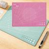 Cutting Pad Double Sided Gridded Table Protector PVC Material Clear Measurement Lines