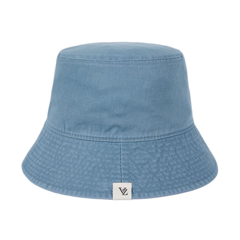 VARZAR Monogram Label Pigment Bucket Hat Blue