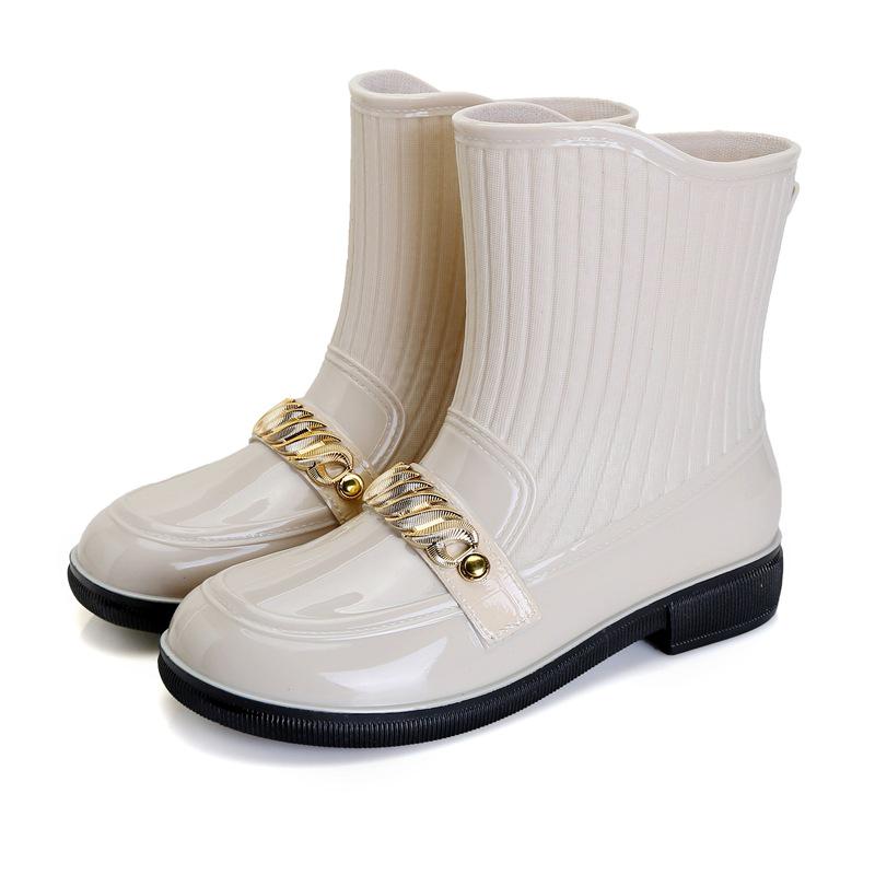 

Women s Waterproof Non-slip Fashion Rain Boots - Casual and Versatile PVC Outdoor Shoes 36 (Runs Small)