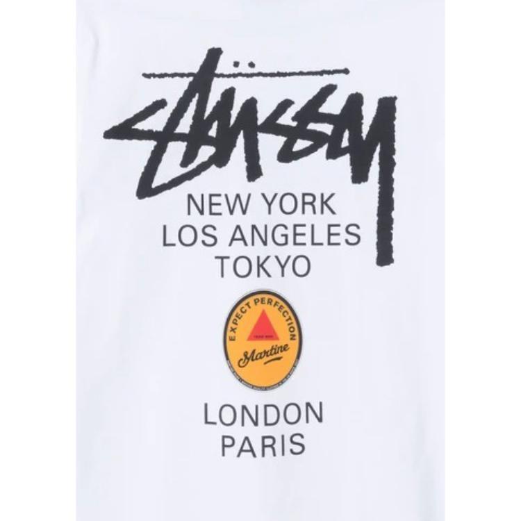 Stussy Martine Rose WORLD TOUR Printing T-shirt White Unisex 3903639