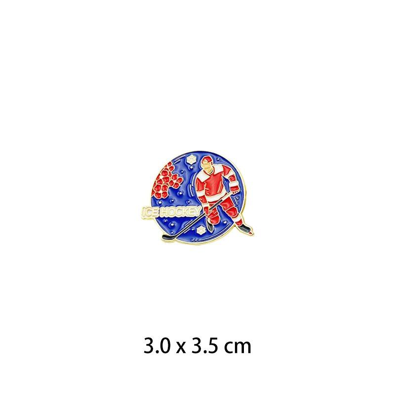 1Pc Cartoon Basketball Football Badminton Metal Badge Student Backpack Hat Denim Coat DIY Deco Lapel Pins Boy Couple Brooch