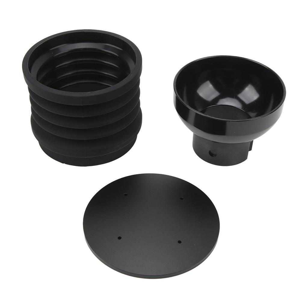 Enkel Doseringsbehållare med Blåsare ABS Silikon Kaffe Blåser Bönbehållare Kaffekvarn Tillbehör för