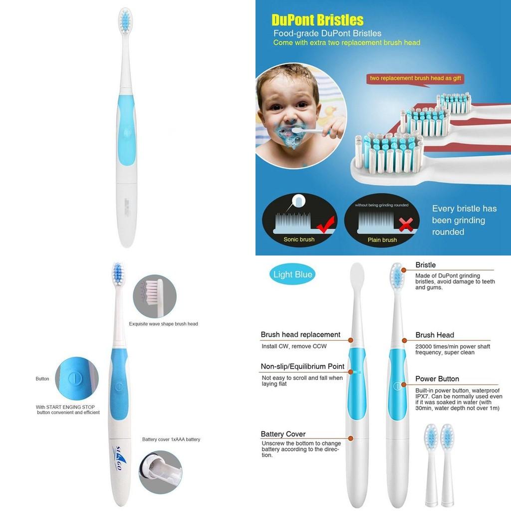 Electric Toothbrush Whitening Ultra Sonic Toothbrushes With 3 Replacement Brush Heads Removes 100% Of Plaque