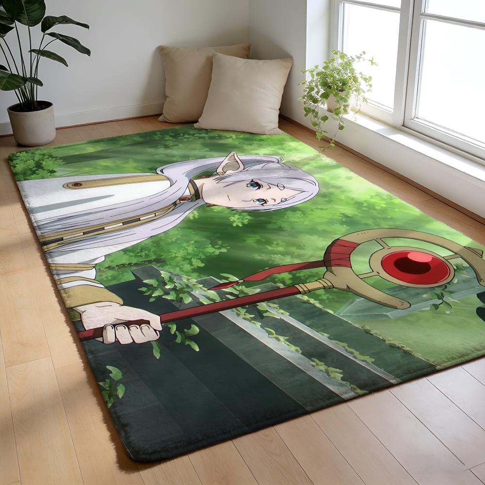 F-Frieren B-Beyond Journeyis End Floor Mat Soft Thick High Density Flannel Mat Non-Slip Absorbent Rug For Bathroom Bedroom Home