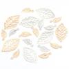 50pcs Iron Hollow Leaves Charm Vintage Leaves Charm DIy Jwelery Making Neckalce Bracelet Decoration Gold Rhodium Color Pendant