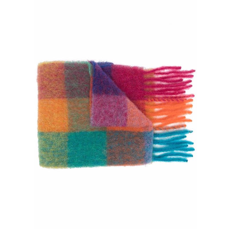 NEW Luxury Cashmere Women Plaid Scarf Winter Warm Shawl and Wrap Bandana Pashmina Long Tassel Female Foulard Thick Blanket