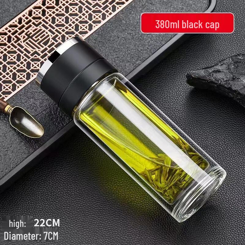 MINGHUI One-Touch Double-Layer Glass Insulated Bottle