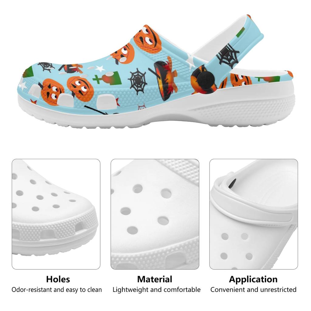 Color Print EVA Outdoor Clogs Unisex Lightweight Ventilated Slip On Summer Use Outdoor Garden Home Beach Daily Shoes Home Use