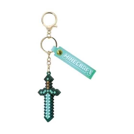 K Company Minecraft Mascot Keychain Diamond Sword MCT-MA2-DK H35 x W30 x D30mm