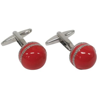 Gdesign Cricket Ball Button Cufflinks