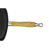 Square Cast Iron Grill Pan - VIDAXL - with Wooden Handle - 25 X 25 Cm - for All Energy Types