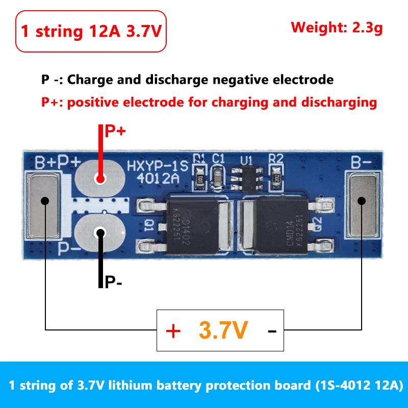 18650 4,2V Lithium-Batterie Schutzplatine BMS 1S 12A 16A 24A 3,7V LiFePO4 Ladespannung/Kurzschluss/Überladungsschutz