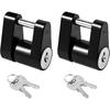 Sun Walker Trailer Tongue Coupler Lock, Dia 1/4 Inch 3/4 Inch Span Anti-Theft Trailer Tongue Lock with Keys, Heavy-Duty Hitch Coupler Locks for Tow
