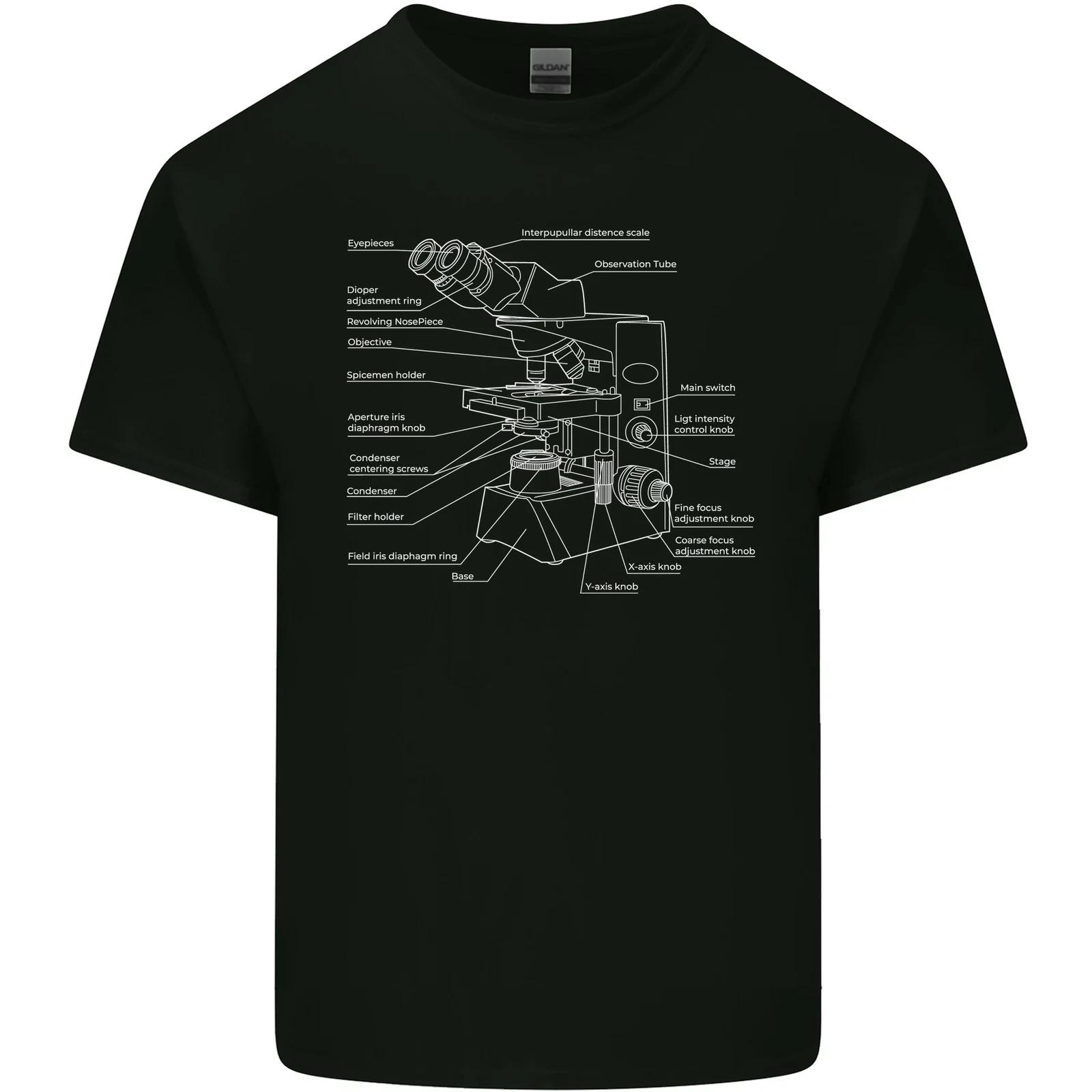 Microscope Science Biology Kids T-Shirt Childrens S