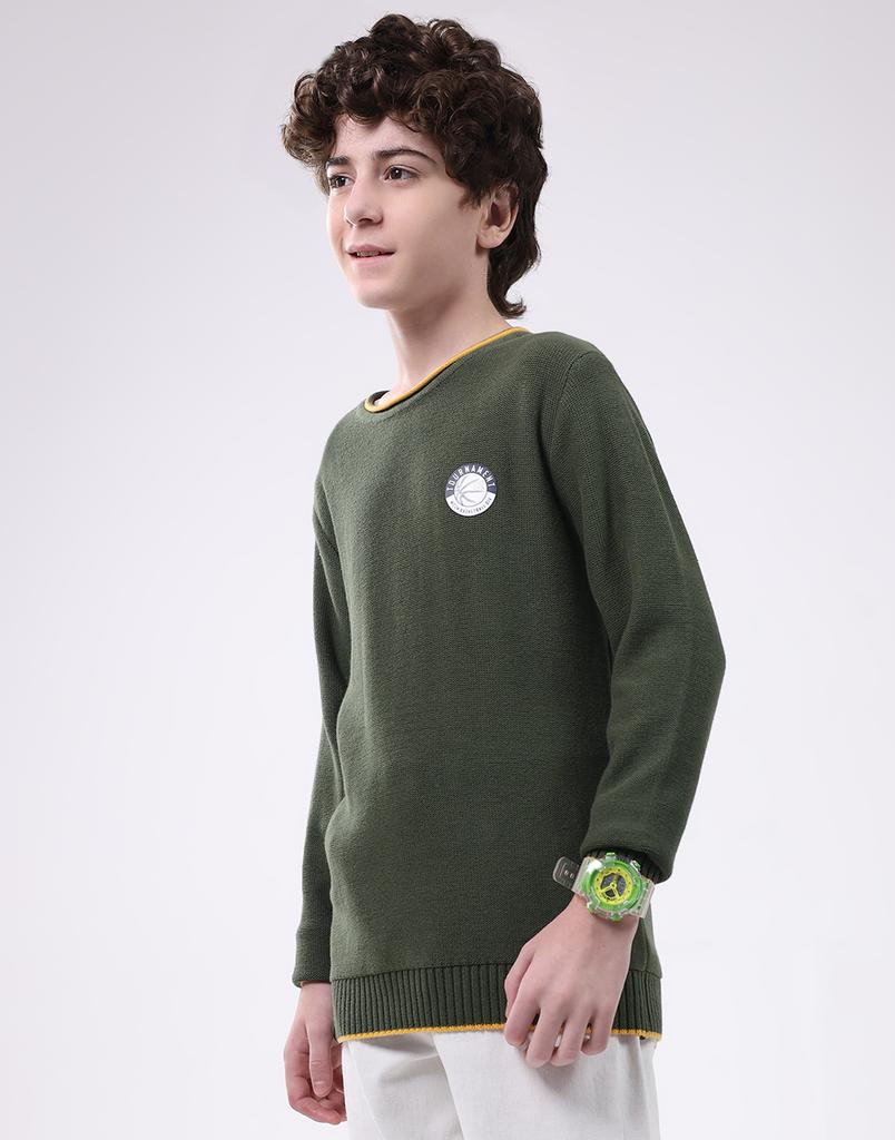 Monte Carlo Boy's Round Neck Full Sleeve Pullover