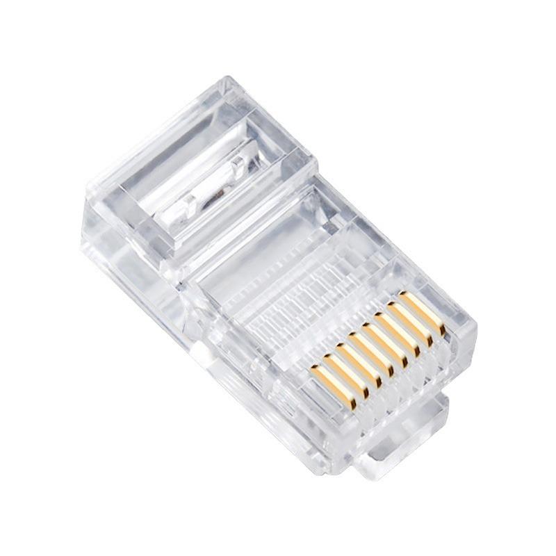 Hersteller, Netzwerkkabel Kristallkopf Super Fünf-Klasse 8-adrig vergoldet RJ45 Sechs-Klasse Stecker Reinkupfer Computer-Netzwerkkabel Verbindung