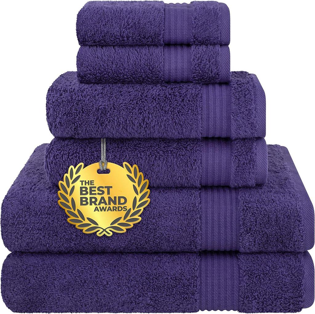 Soft, Absorbent Men's Multi-Color Thick Cotton Bath Towel Set with Code for Vacuum Packing
