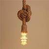 Vintage Hemp Rope Pendant Cord E27 Socket Creative Retro Lighting Accessory