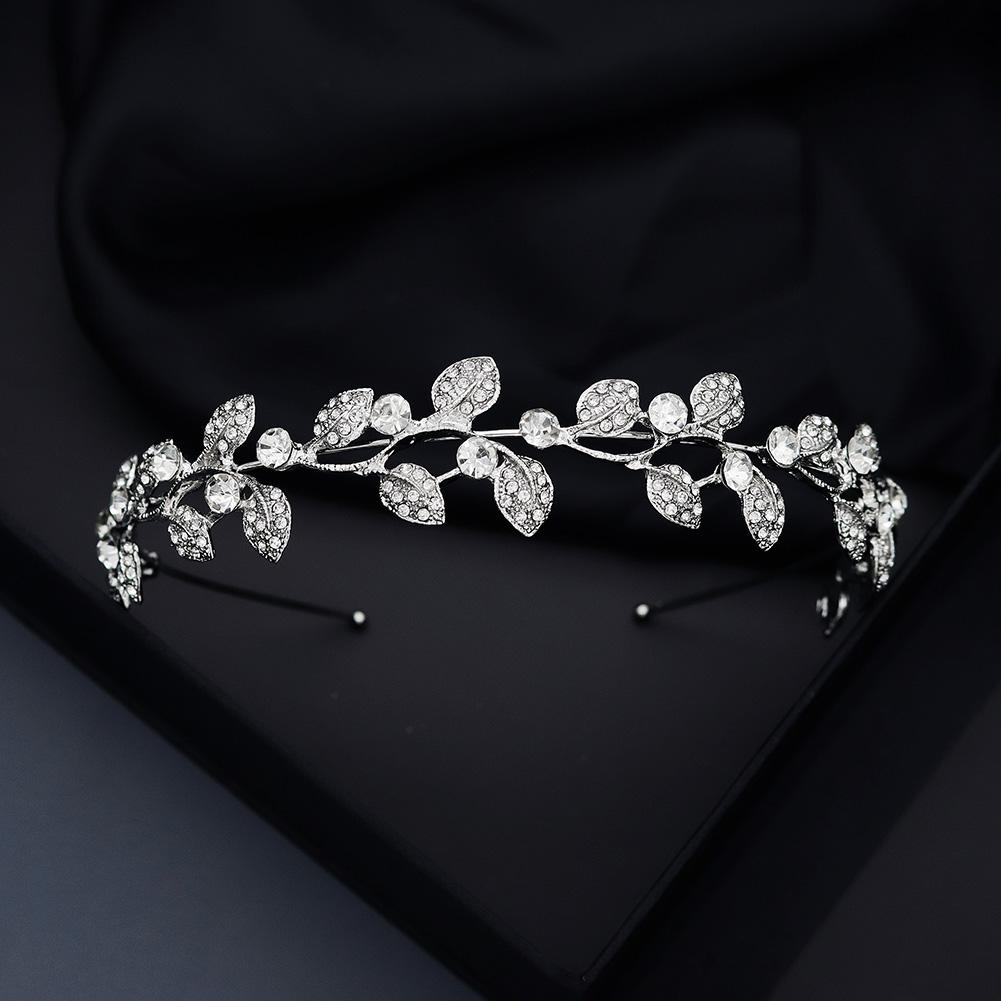 Simple Crystal Women's Hair Bands Fashion Alloy Mori Princess Headband Headdress Party Holiday Jewelry Hair Accessories Tiara