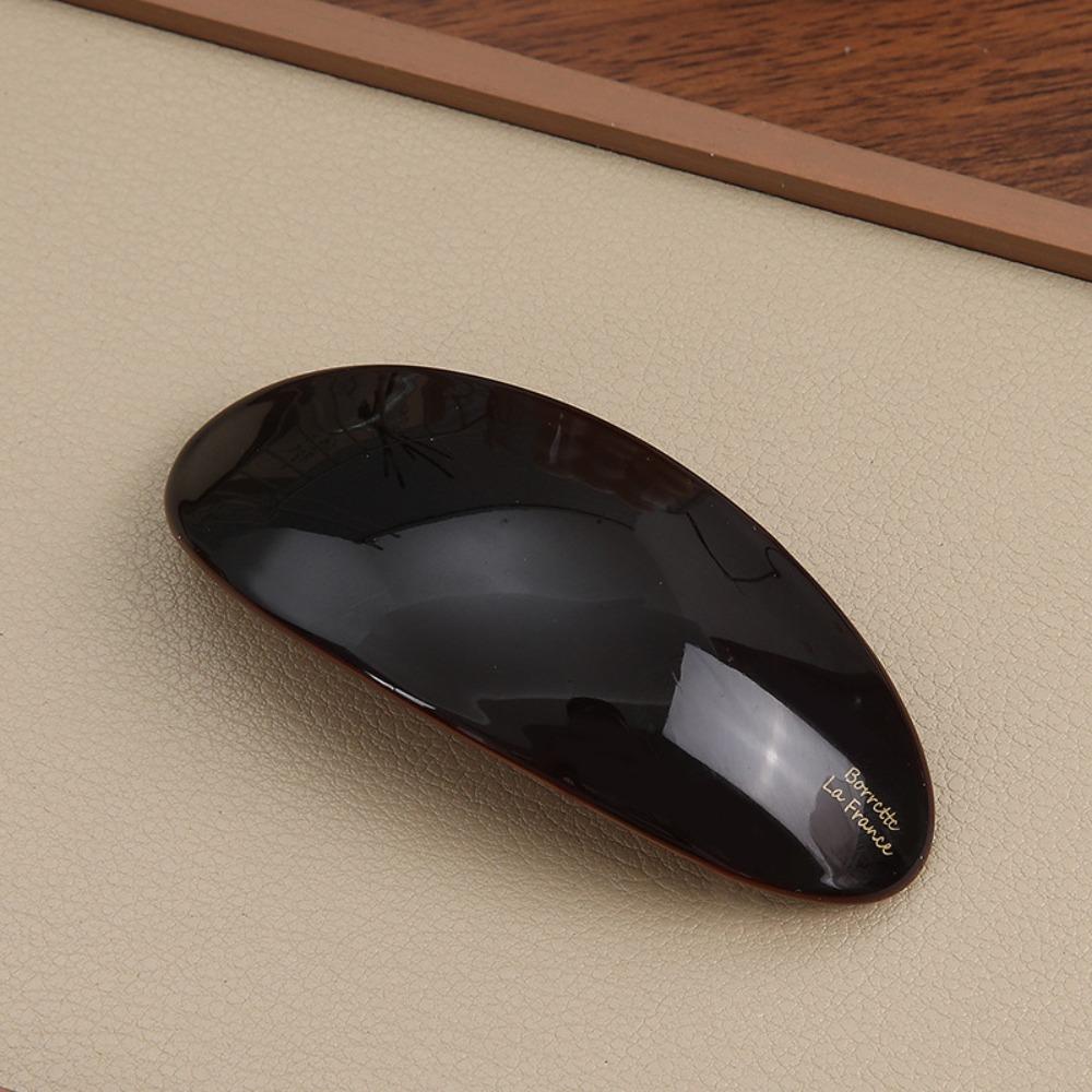 Oval Spring Clip Gold Label Straight Clip Fashionable Ponytail Clip  Women